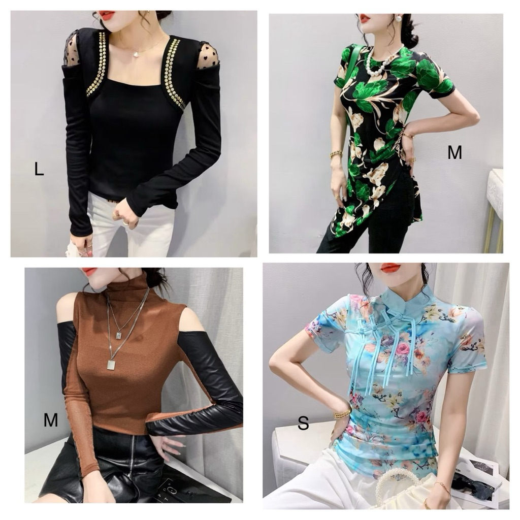 B0 Blouse Wanita Dewasa Spandek Seksi