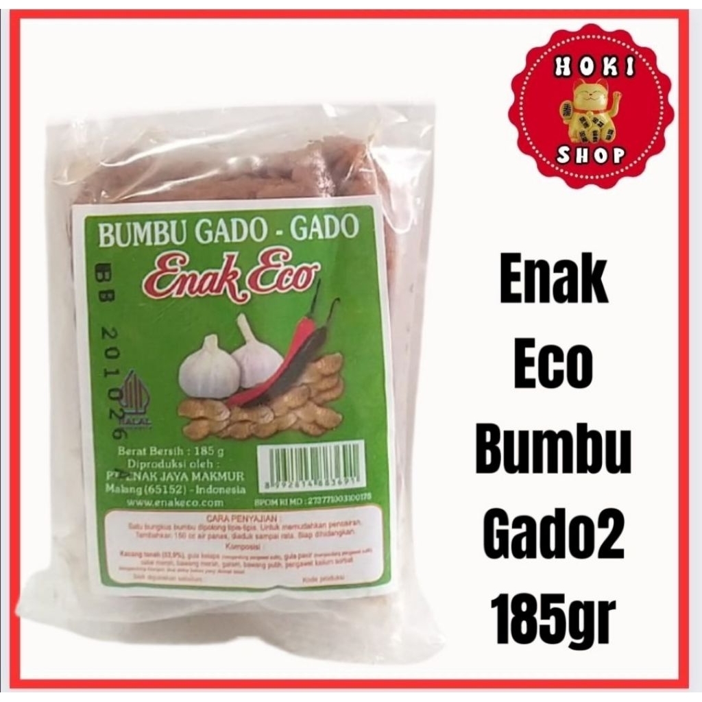 Bumbu Gado Gado Enak Eco 185gr / Bumbu Enak Eco / Bumbu Gado2