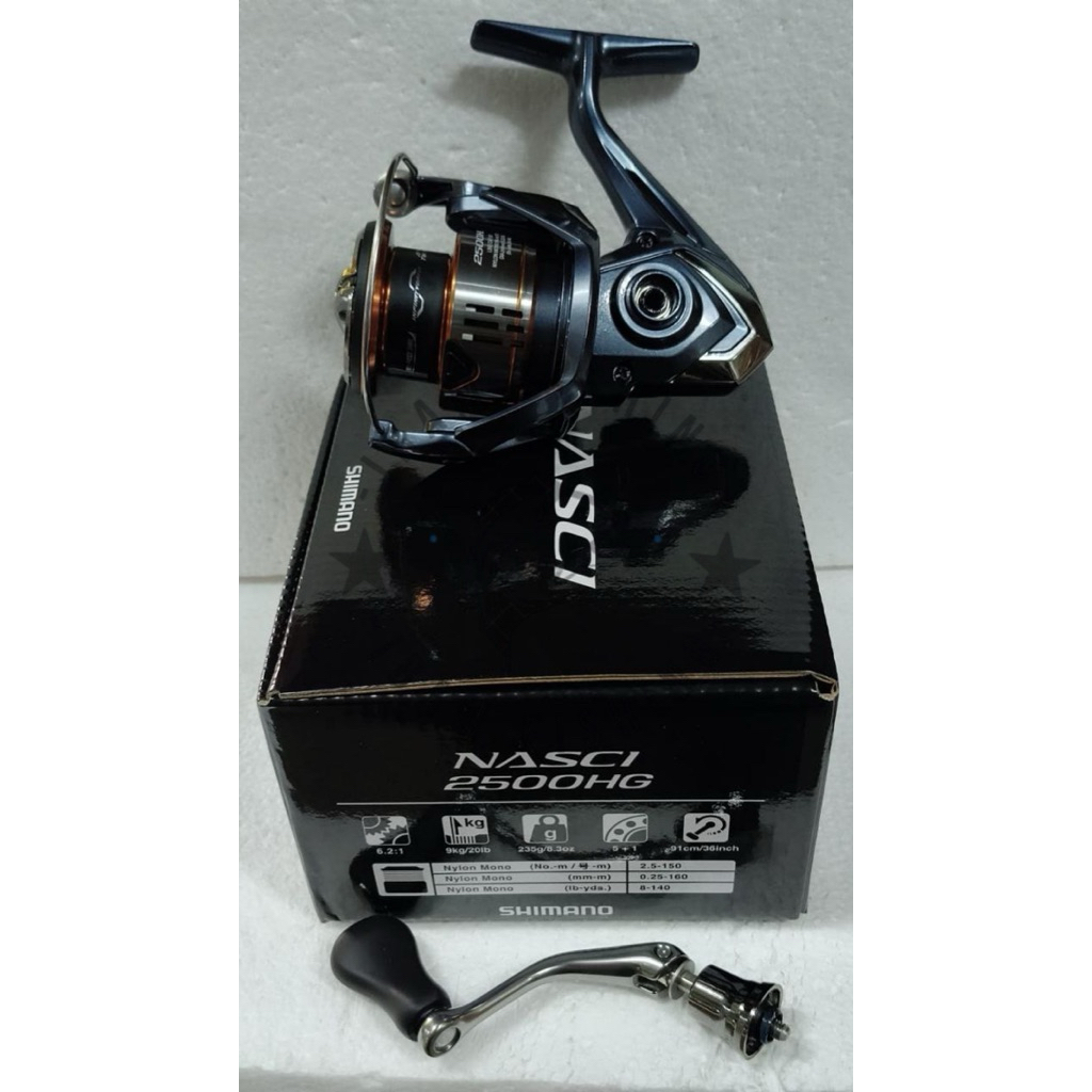 Reel Shimano NASCI 2025 2500HG C3000HG C3000