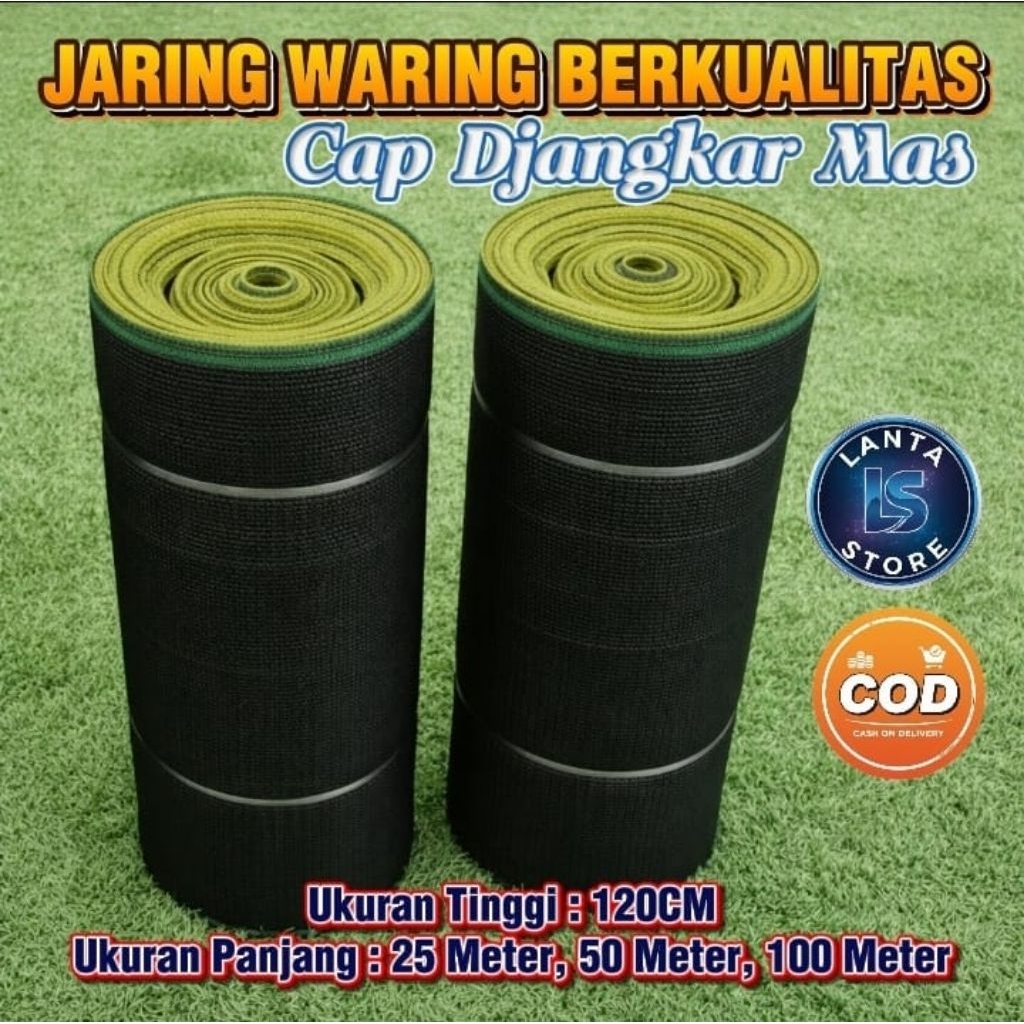 WARING JARING IKAN - PERKEBUNAN - KANDANG AYAM 100M (READY STOCK)