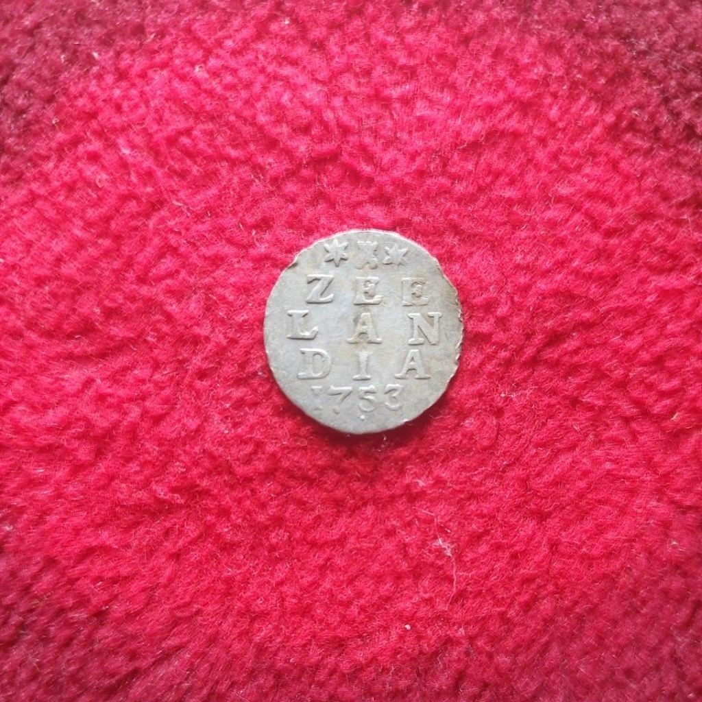 Koin perak Belanda 2 stuiver zeelandia 1753