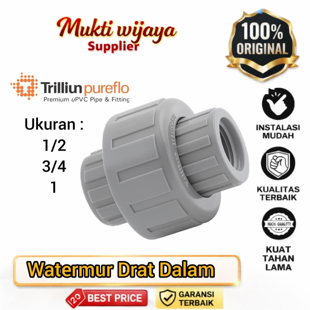 WATERMUR 1/2 INCH WATERMUR 3/4 INCH WATERMUR 1 INCH/WATER MOOR/UNION THREAD AW