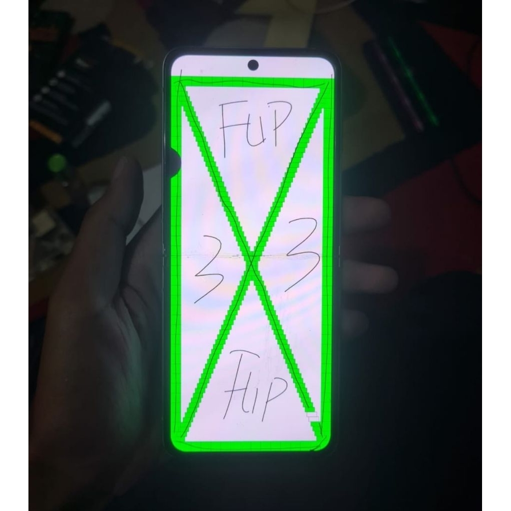 lcd samsung z flip 3 mulus minus