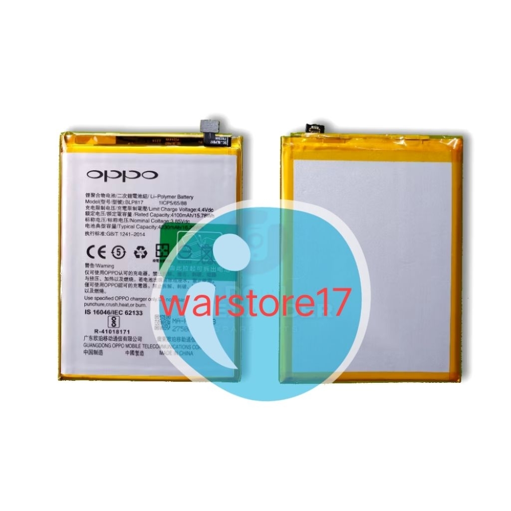 BATERAI BATRE OPPO A15 A15S A16K A11K BLP 817 ORI
