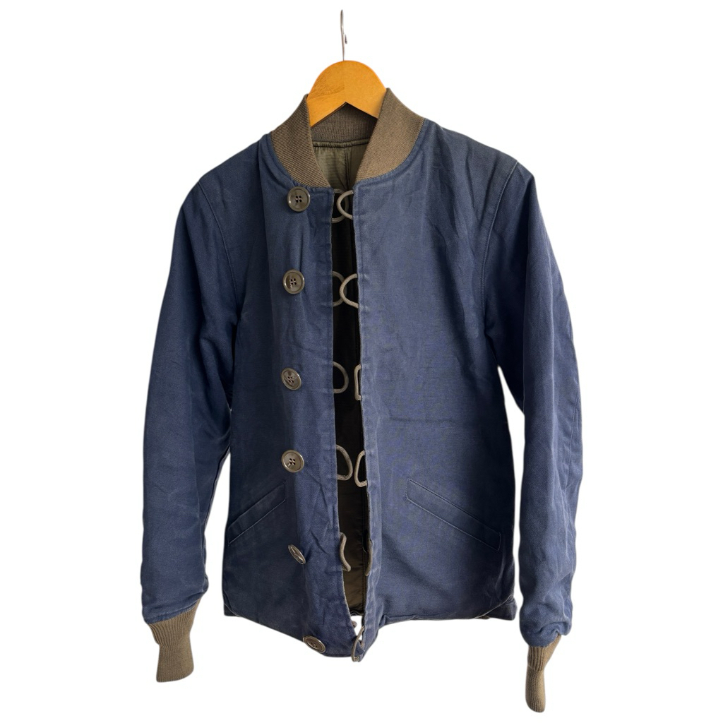 Lost Worlds 18oz Cotton "Reversible" Nylon M-43 Field Pile Jacket Made In USA