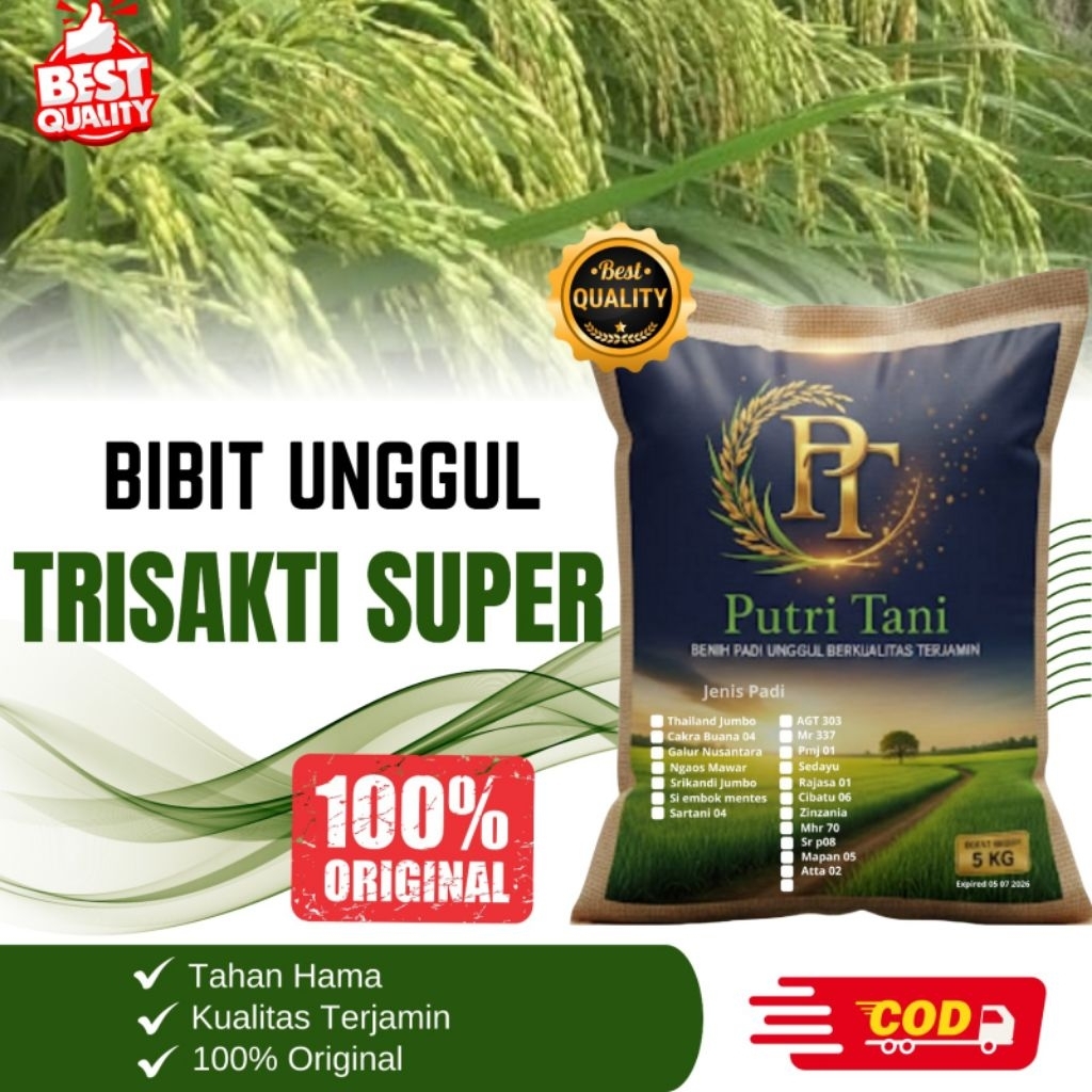 BIBIT PADI TRISAKTI SUPER KEMASAN 5KG