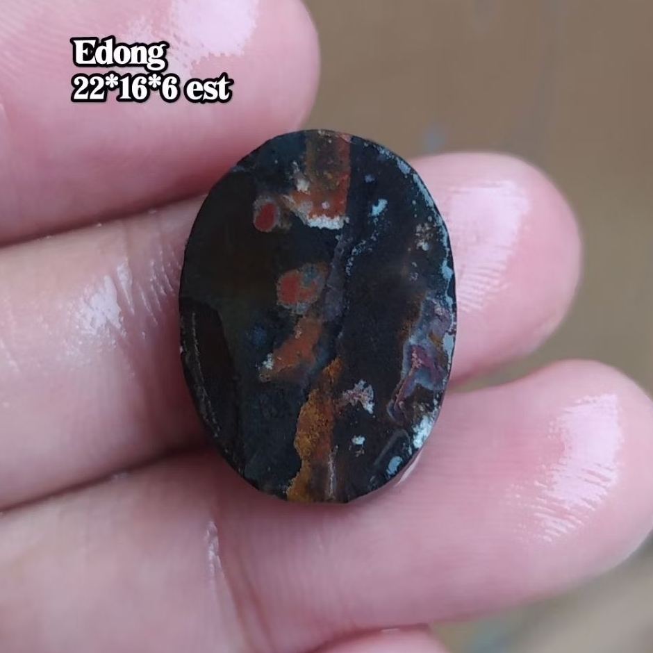 (BISA COD) Bahan Pola Kasar Batu Akik Pancawarna Garut Edong