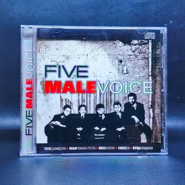 CD FIVE MALE VOICE TITO SOEMARSONO FARIZ RM MUS MUJIONO UTHA LIKUMAHUWA