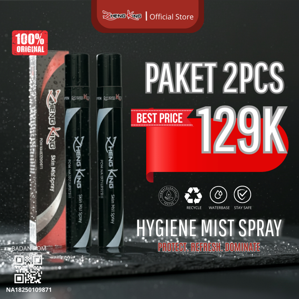 Zheng King - Hygiene Mist Spray pria terbaik paling ampuh 100% original BPOM & Halal