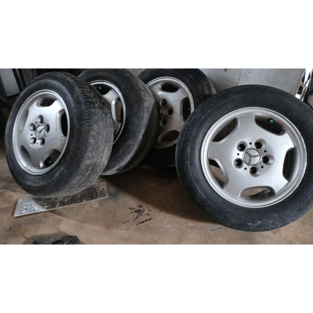 velg r15 original Mercedes Benz Mercy Masterpiece boxer W124 pcd 5 baut