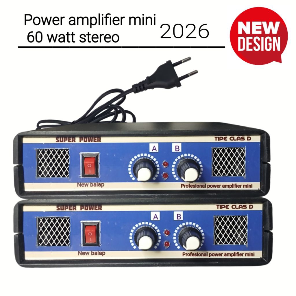 amplifier mini 80 watt stereo model builtup