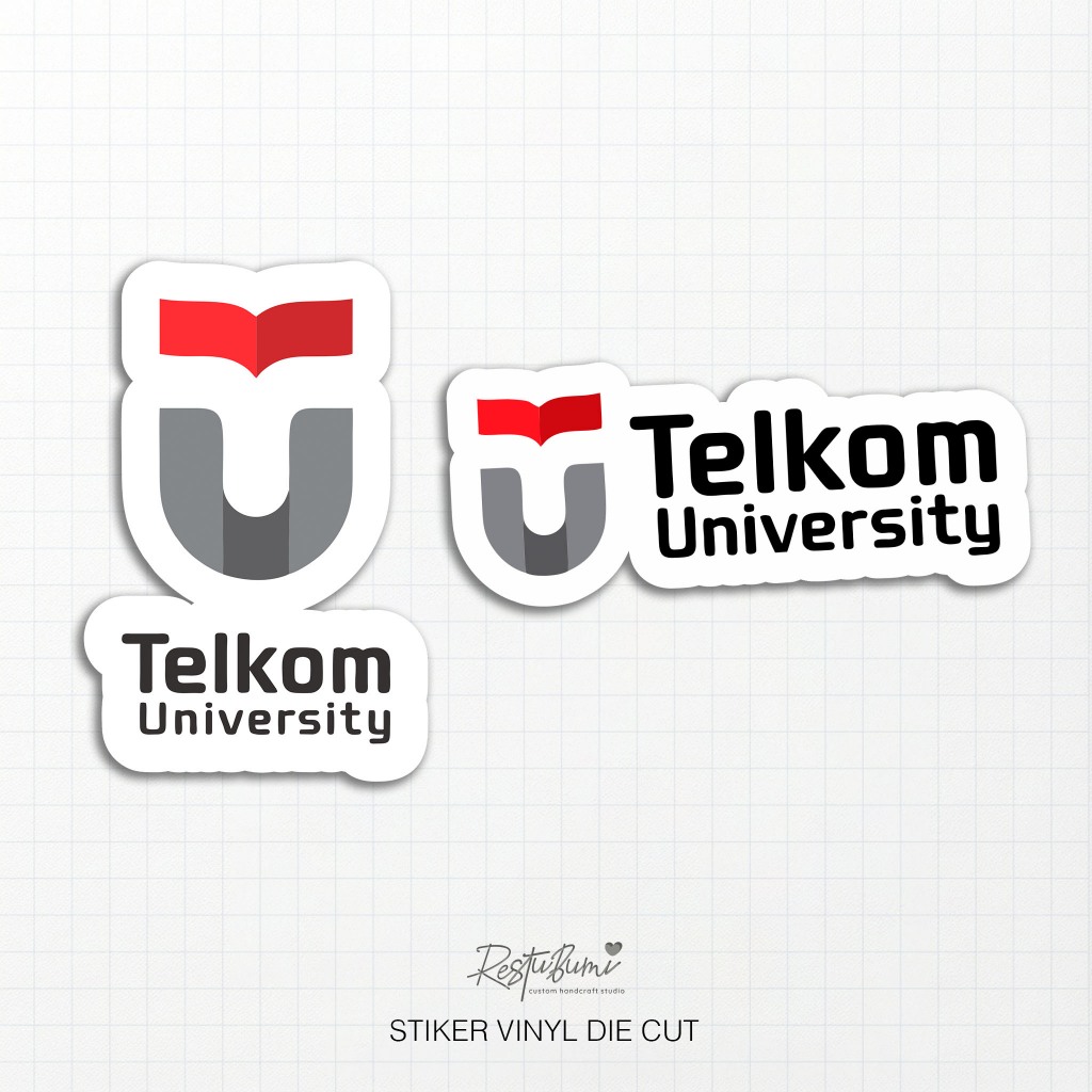 Sticker TEL-U TELKOM UNIVERSITY