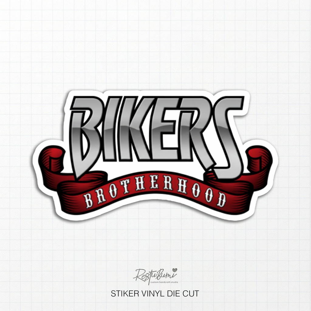 Sticker Bikers Brotherhood Vinyl Die Cut