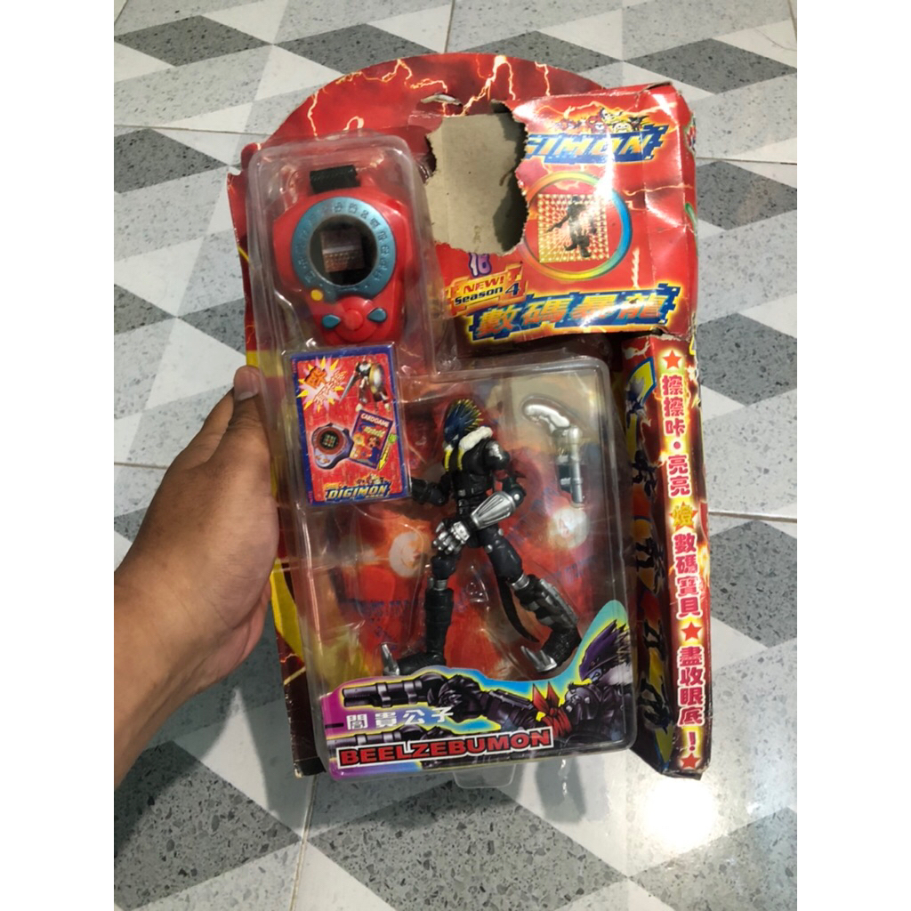 Mainan jadul digimon dreal beelzebumon bootleg