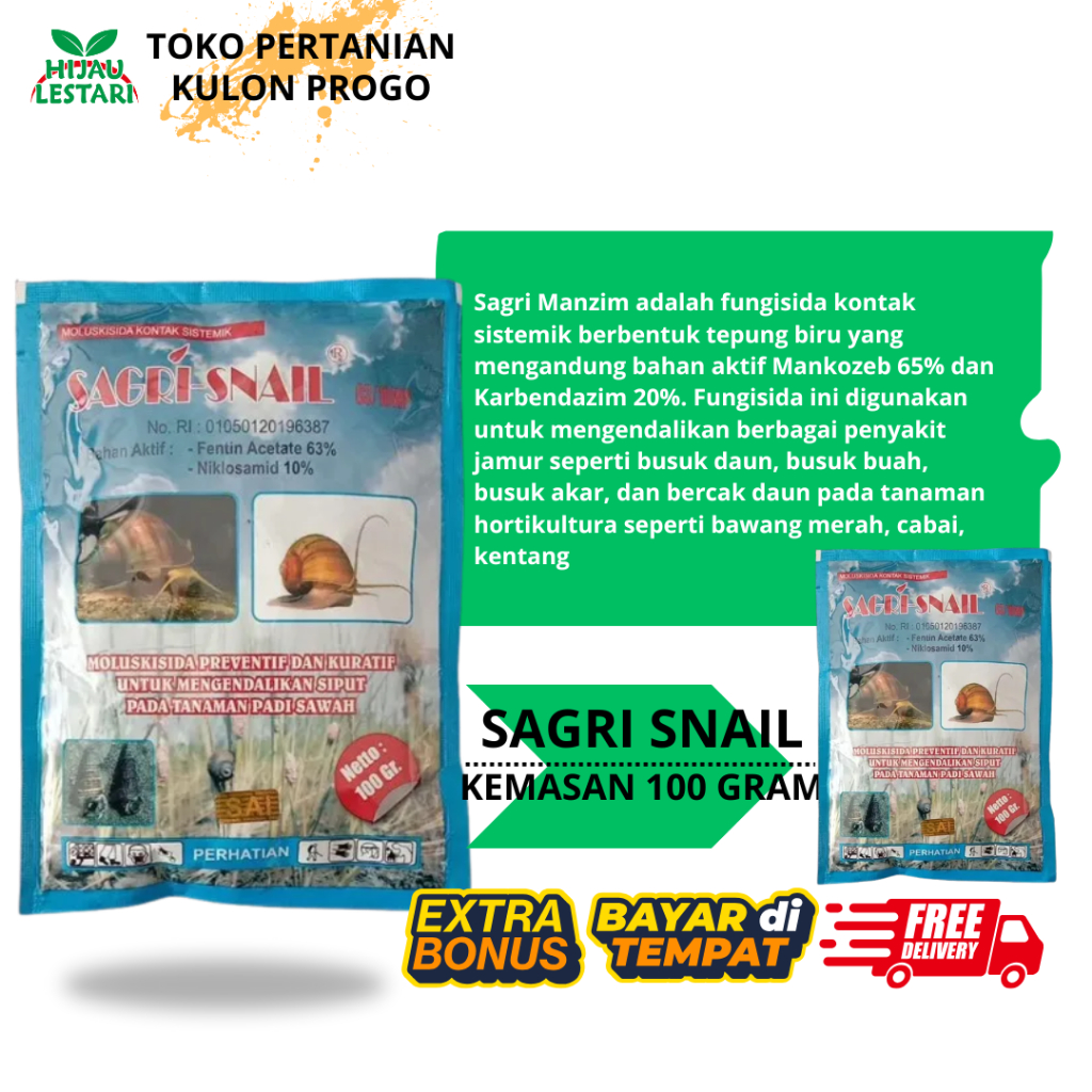Moluskisida SAGRI-SNAIL 63/10 WP - 100 Gram