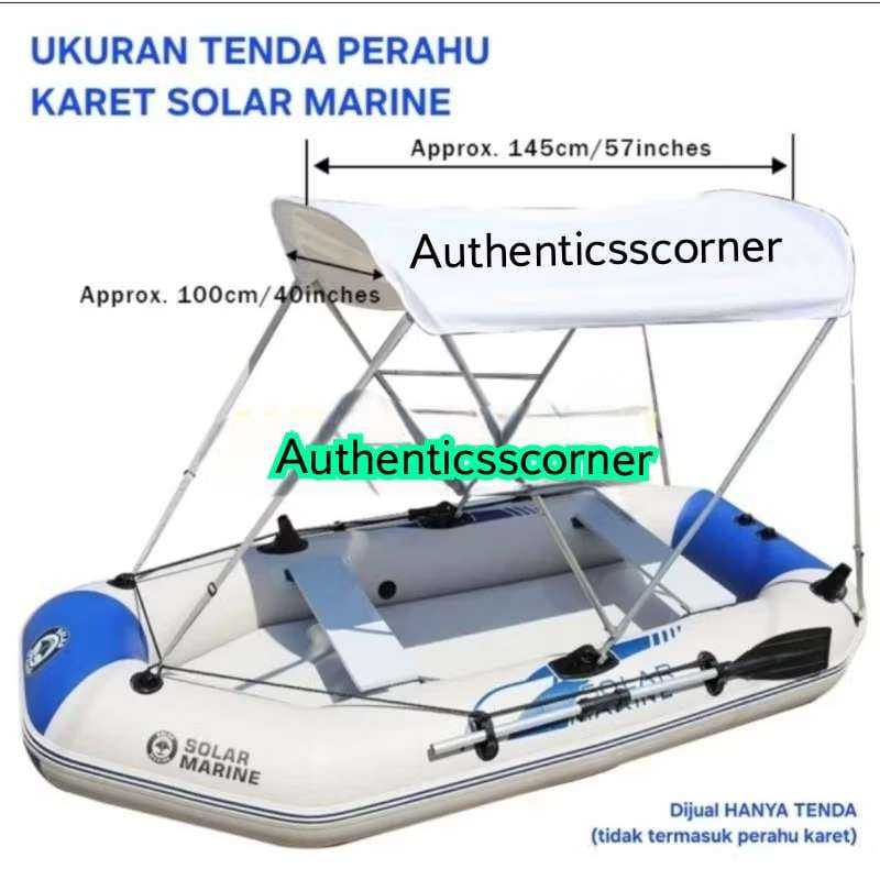 Tenda/Sunshade Perahu Karet Original Solar Marine Model Bimini Top