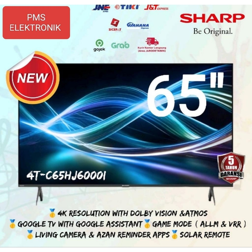 TV SHARP 65 INCH 4K UHD ANDROID GOOGLE TV/ PROMO