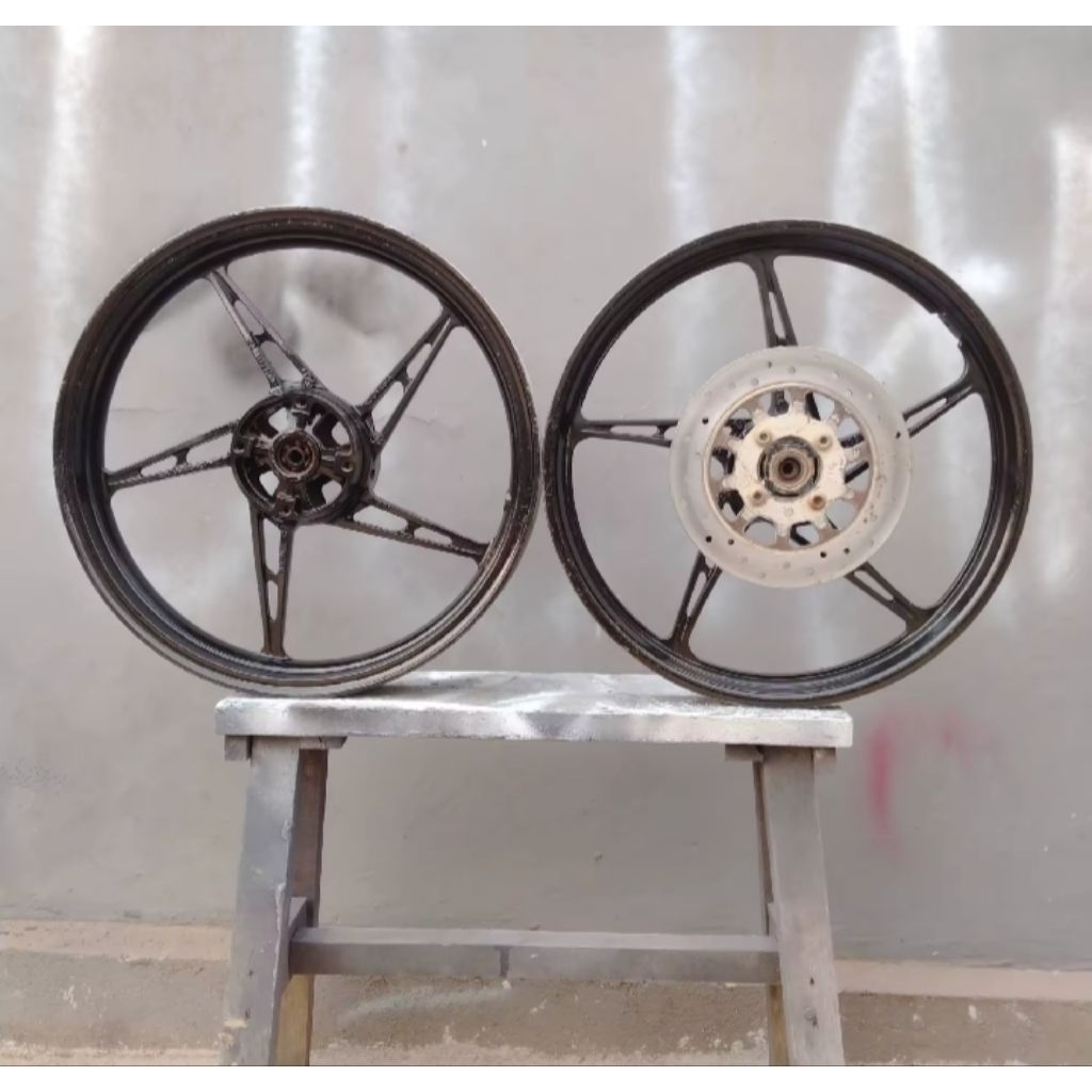 VELG RACING STANDAR JUPITER MX NEW 135 5 SPEED DEPAN BELAKANG ORIGINAL COPOTAN PELEK JUPITER MX NEW