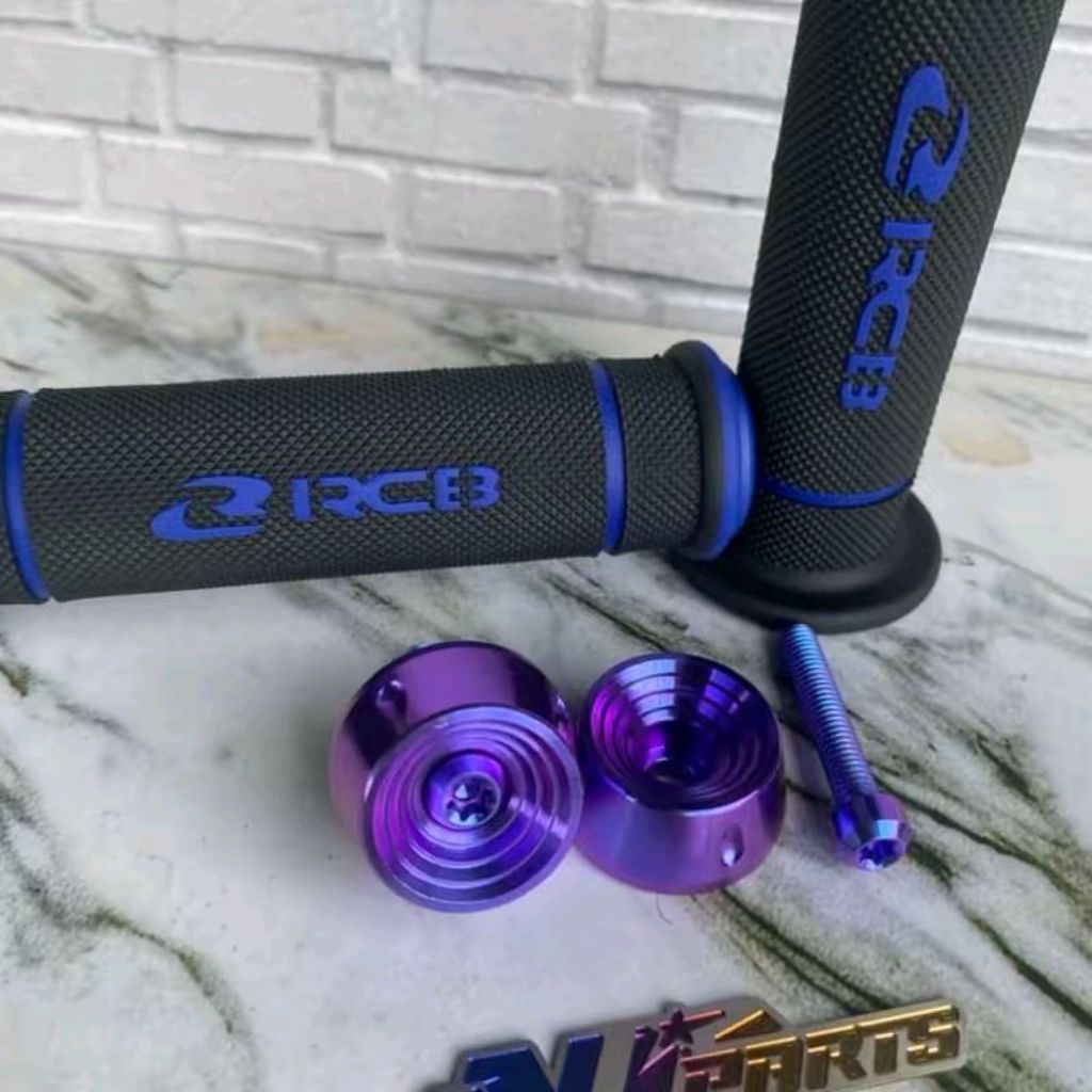 Jalu stang big titanium model spiral titanium grade 5 jalu setang motor aerox vario nmax old/new/neo