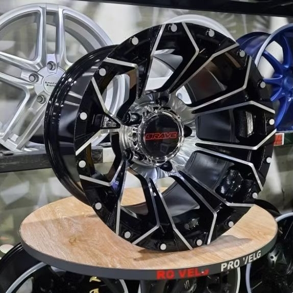 Velg Mobil Offroad Ring 15 Lebar 10 PCD 5×139.7 Racing Offroad Wheel BRAVE A659X