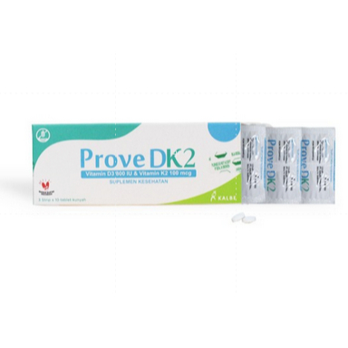 PROVE DK2 TABLET STRIP 10 TABLET /VITAMIN D3 800IU + K2 100 MCG/VITAMIN/KESEHATAN TULANG
