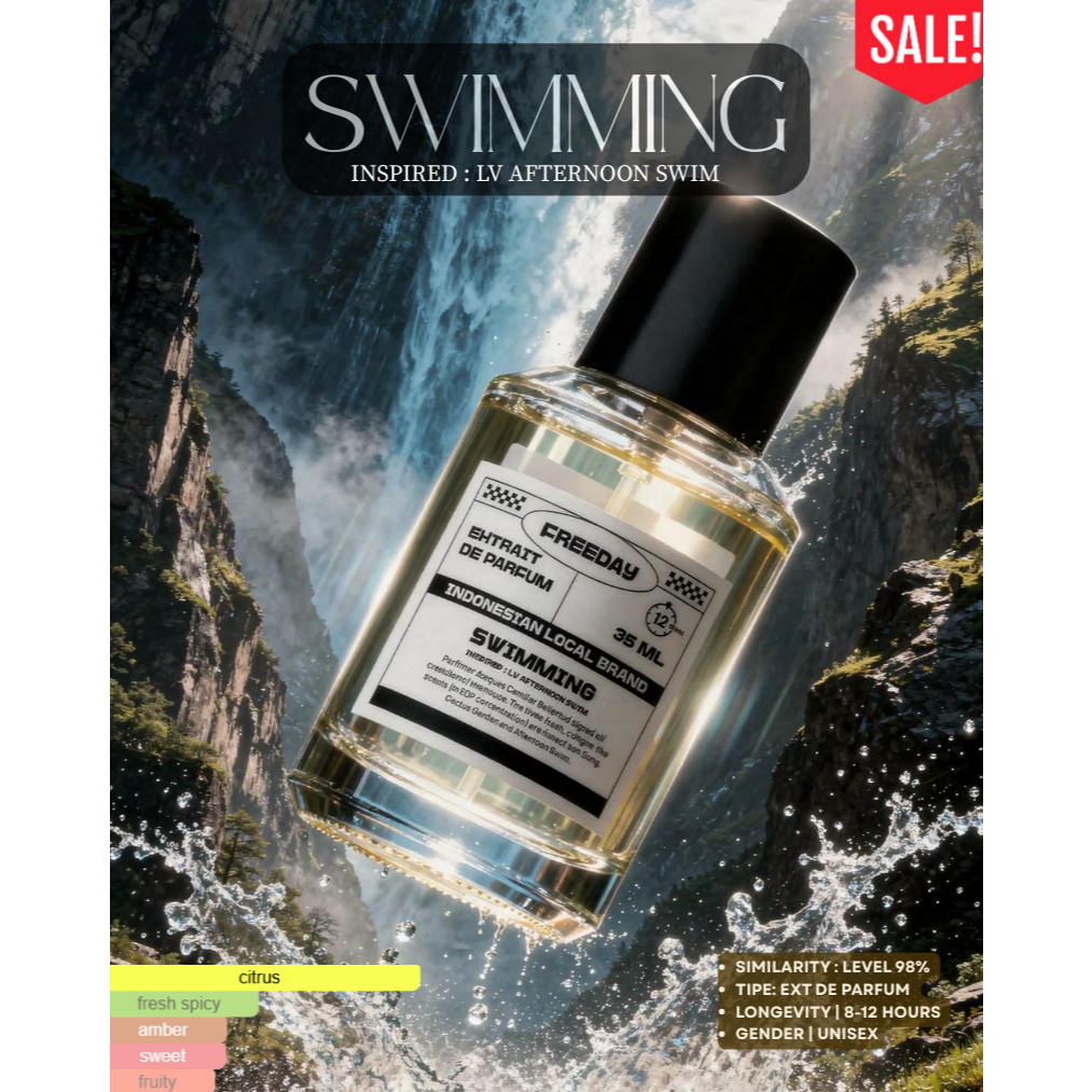FREEDAY AFTERNOON SWIM PARFUM PREMIUM Pria dan Wanita Special Bundling 35ml Parfume Unisex