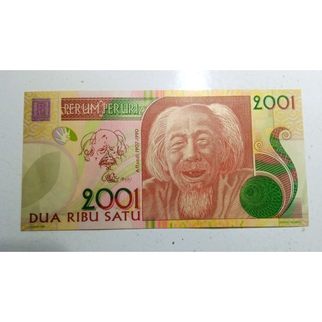 Testnote Peruri Affandi 2001