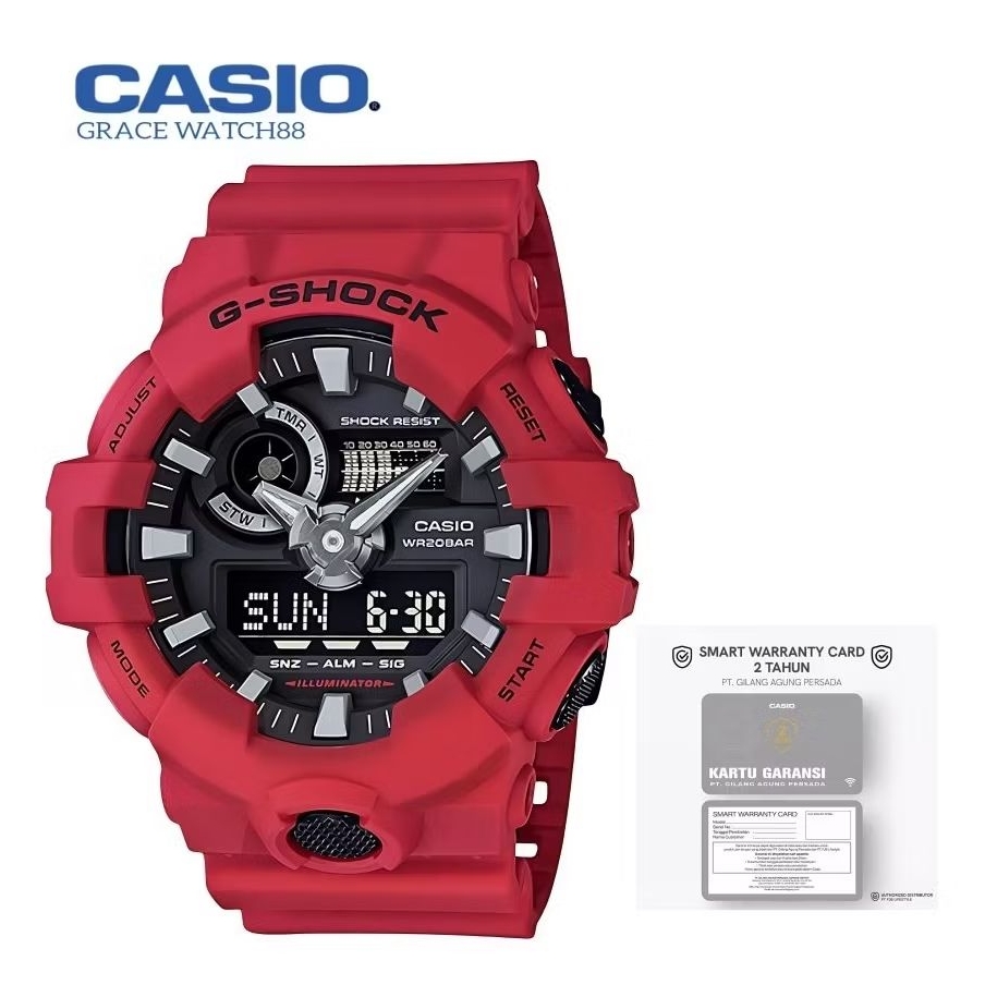 PROMO JAM TANGAN PRIA CASIO GSHOCK GA-700-4ADR / G-SHOCK GA-700-4ADR ORIGINAL