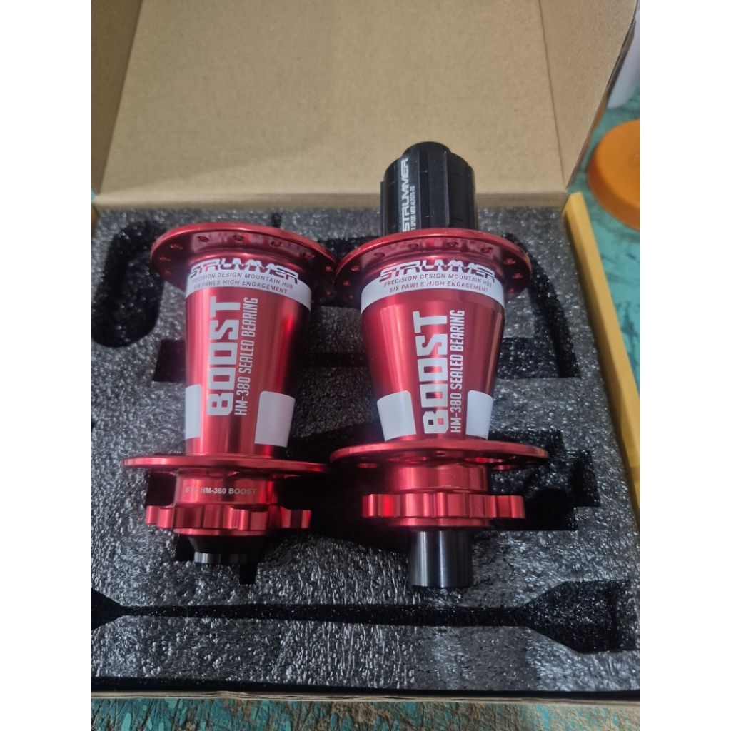 Hub Freehub TA Boost Strummer HM 380 TA Boost 32 hole discbrake HFH sepeda MTB disc brake 6 pawls Ta