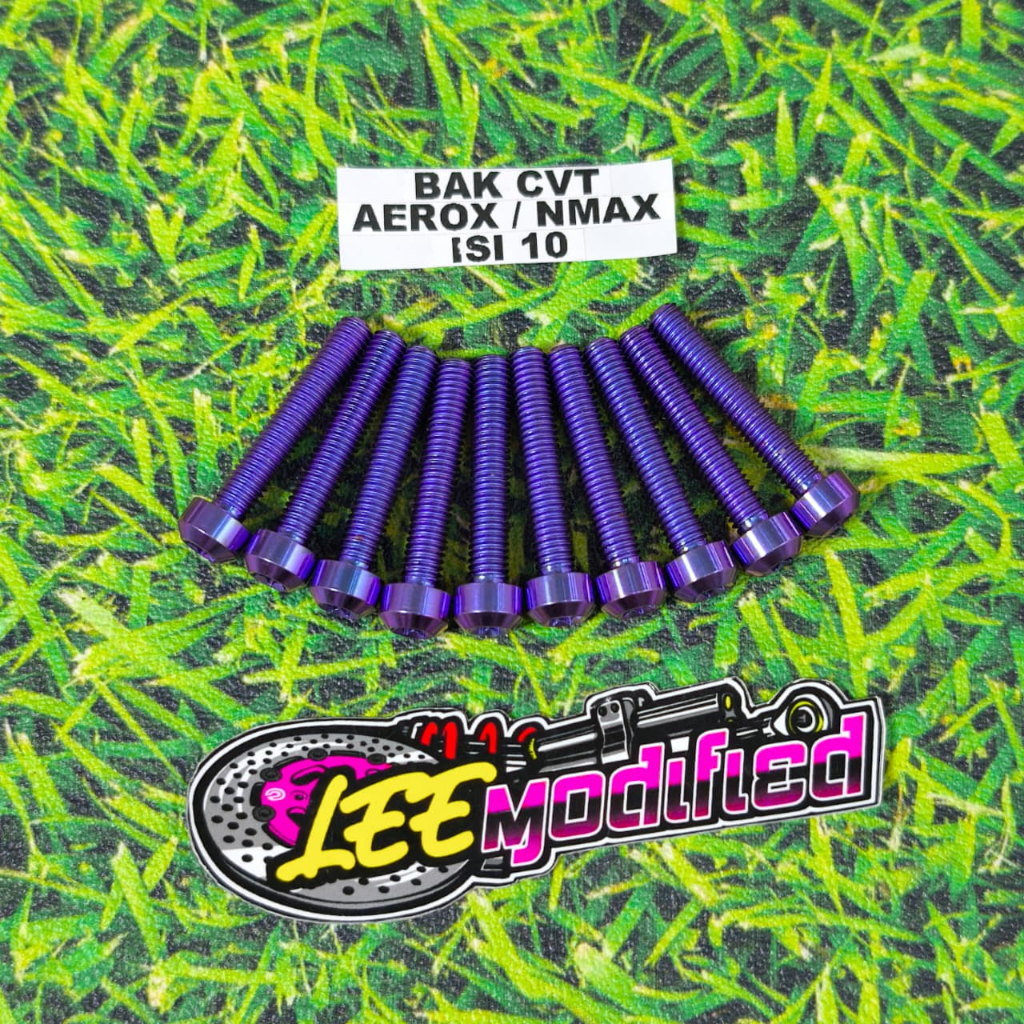 Baut bak cvt titanium aerox baut bak cvt titanium nmax isi 10