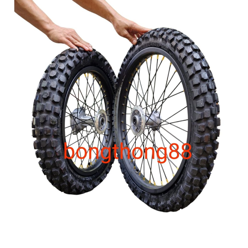 Sepakat Velg Klx Dtracker Bf 150 Crf 150 Wr 155 Ring 16-19 18-21 Paketan Siap Pasang Sepaket Velg Tr