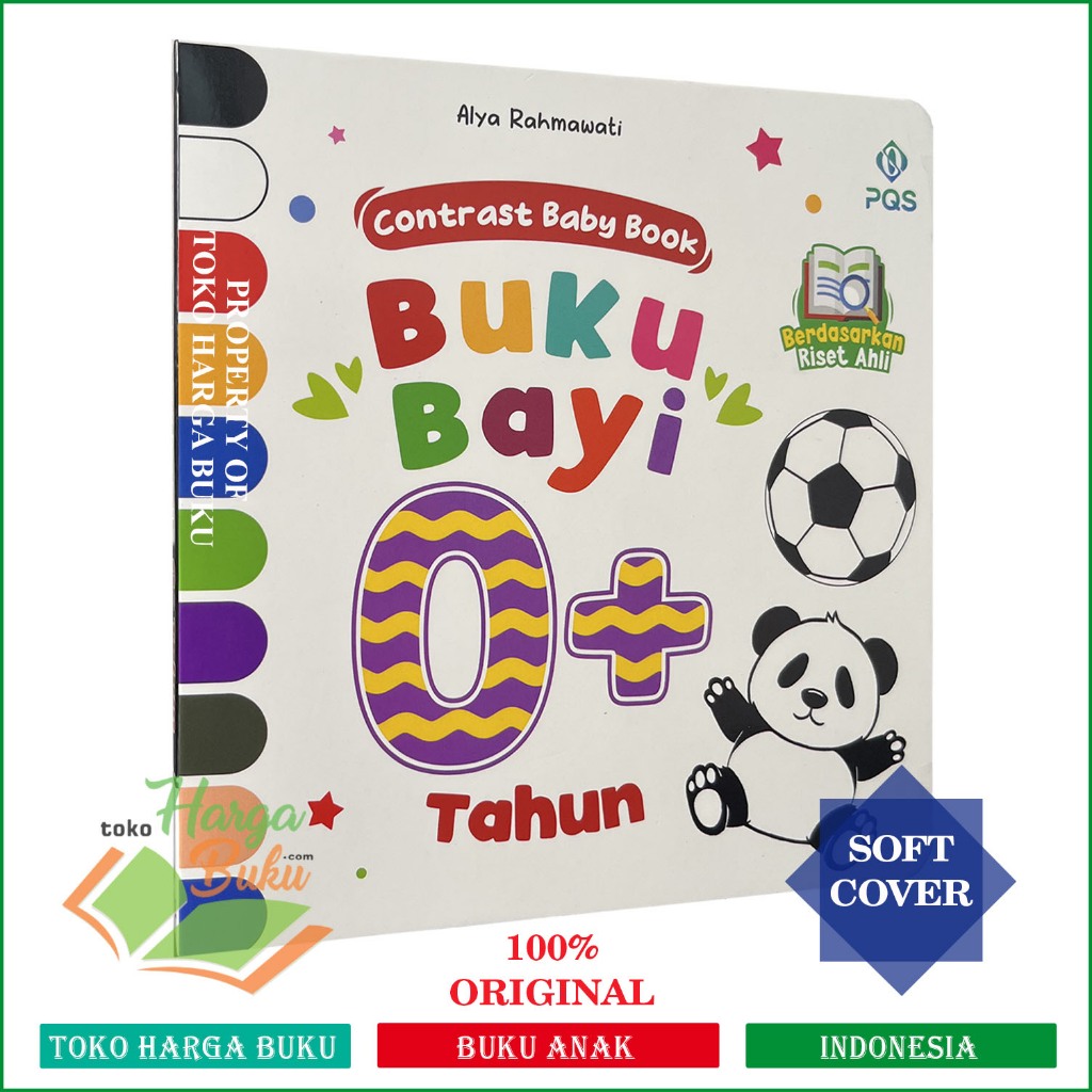 Foto Buku Bayi 0+ Tahun ORIGINAL Contrast Baby Book Berdasarkan Riset Ahli Boardbook  FULL COLOR - Penerbit PQS