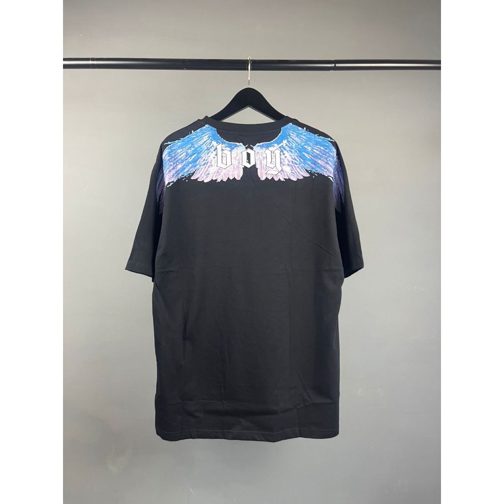 Kaos Oversize Pria Lengan Pendek Motif Sayap