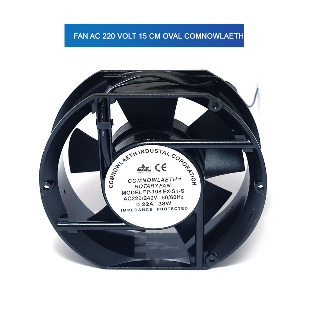 Kipas Fan AC Oval 15CM AC220 / Kipas AC Fan 15 CM AC 220 Volt Oval Cooling Fan Pendingin AC