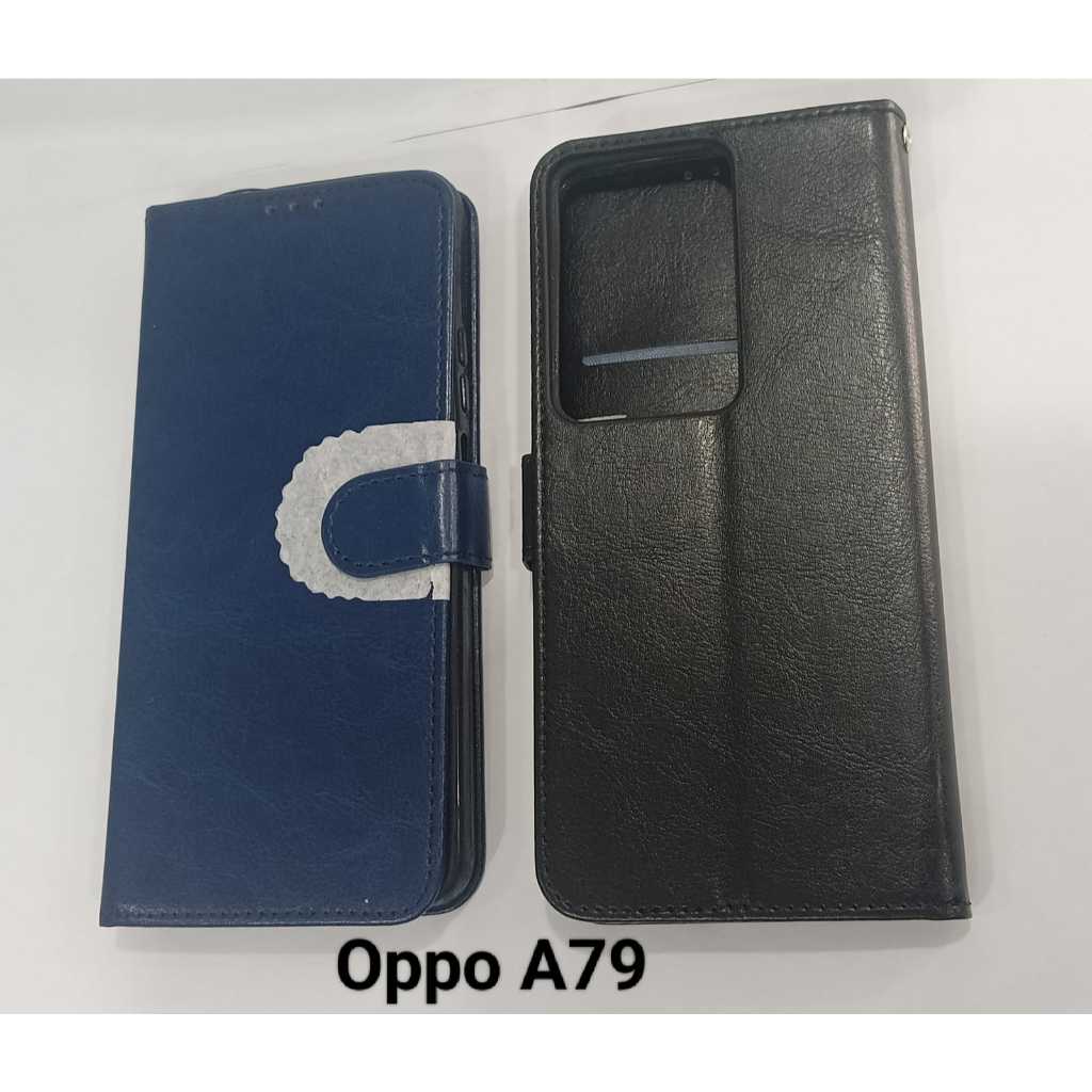SILIKON/FLIP COVER/SOFCASE/DOMPET HP/SLOT KARTU+TALI GANTUNGAN OPPO A79