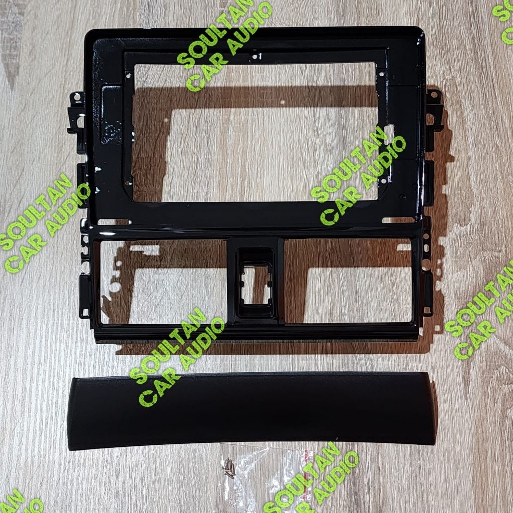 Frame head unit tv mobil android 10 inch mobil toyota vios 2013-2018