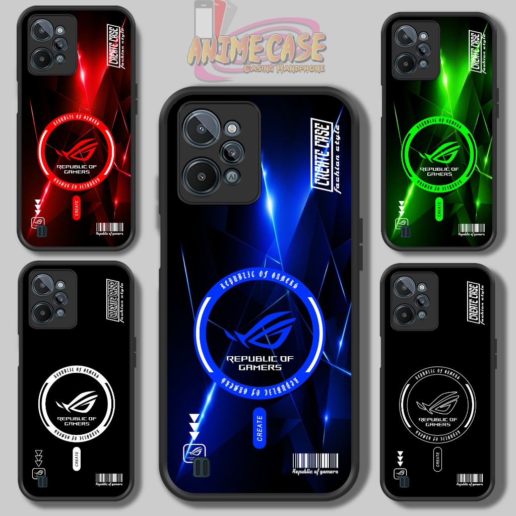 Case REALME C31 Motif ( ROG5) Cover Handphone Softcase Glossy Anti Jamur