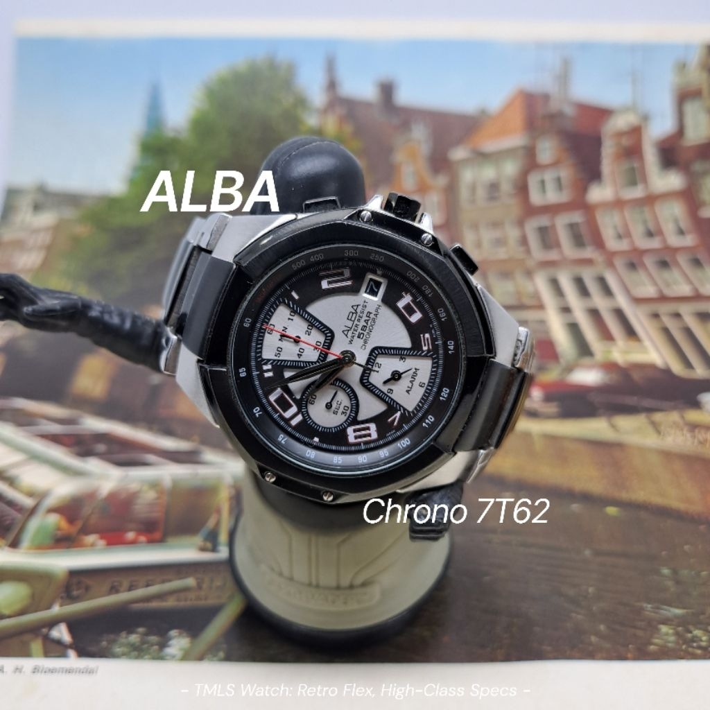 Jam Tangan ALBA Chrono 7T62 Full Original Vintage