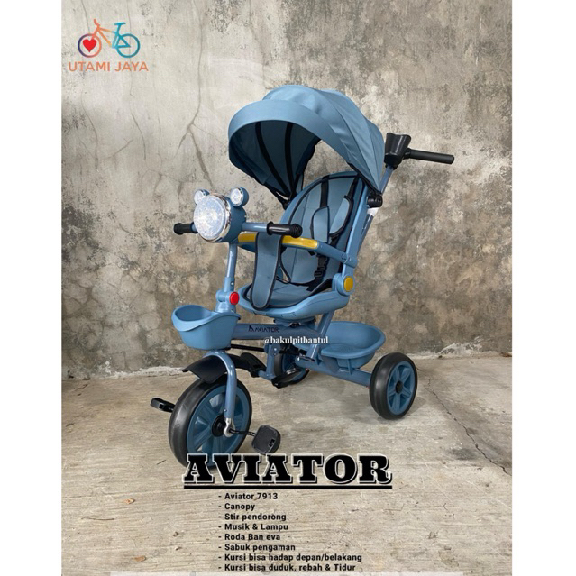Sepeda Anak Roda 3 Aviator 7913 | Sepeda Roda 3 | Tricycle