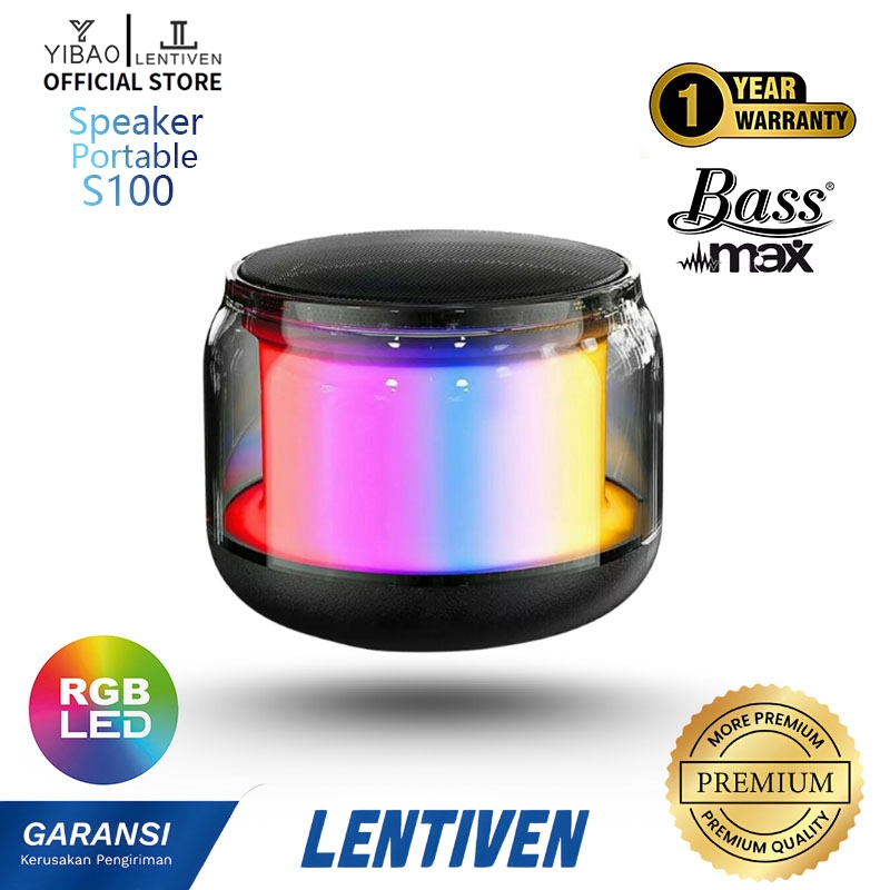 YIBAO LENTIVEN Speaker Portable Bluetooth Wireless Tahan Air Waterproof