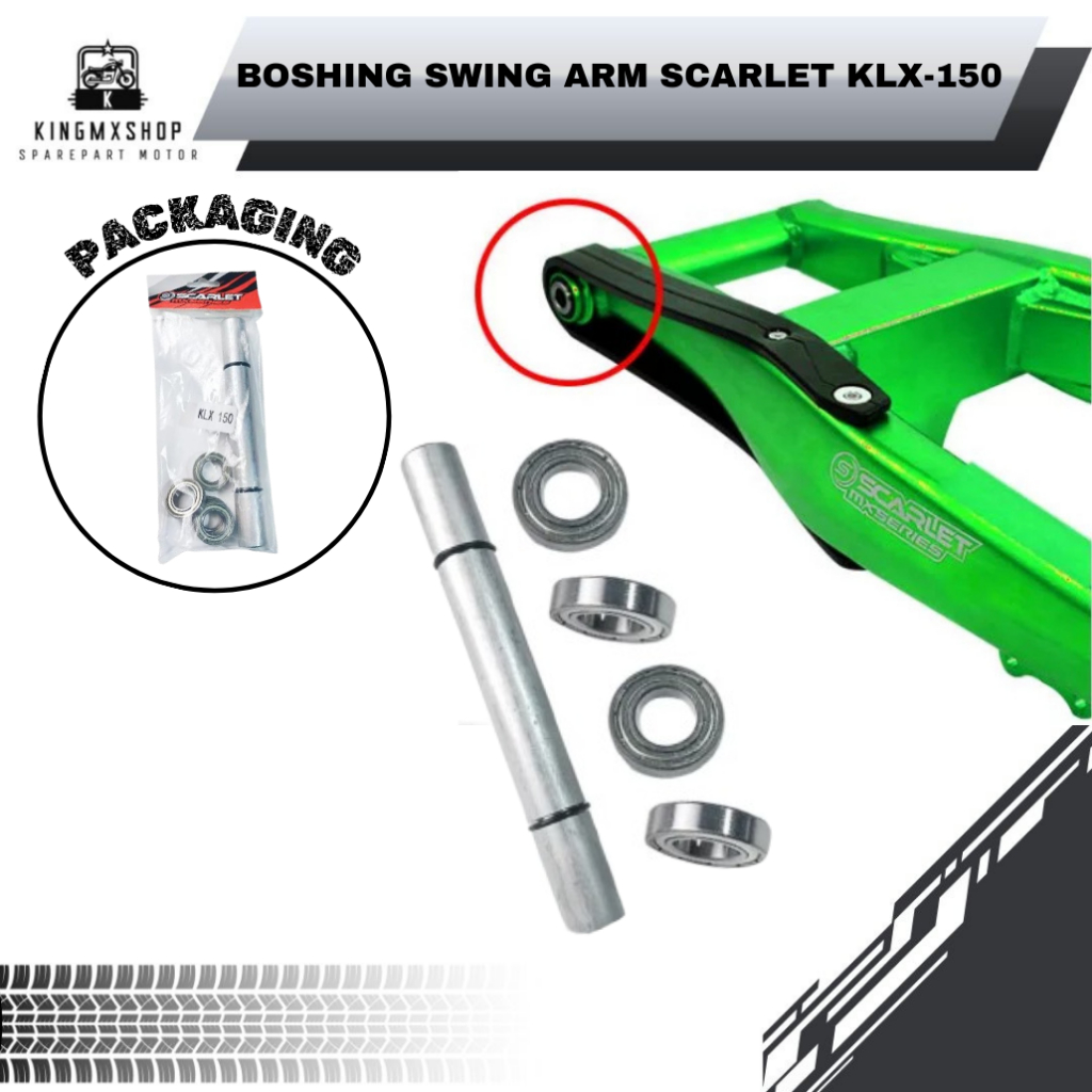 Boshing Swing Arm KLX-150 "Original Scarlet"