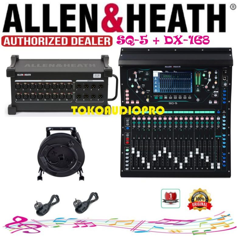 Allen & Heath SQ5 SQ-5 Paket  DX-168 Digital Mixer Original  SQ5+Dx168