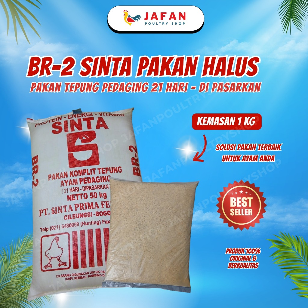 BR2 1 KG Pakan Ayam Pur Halus