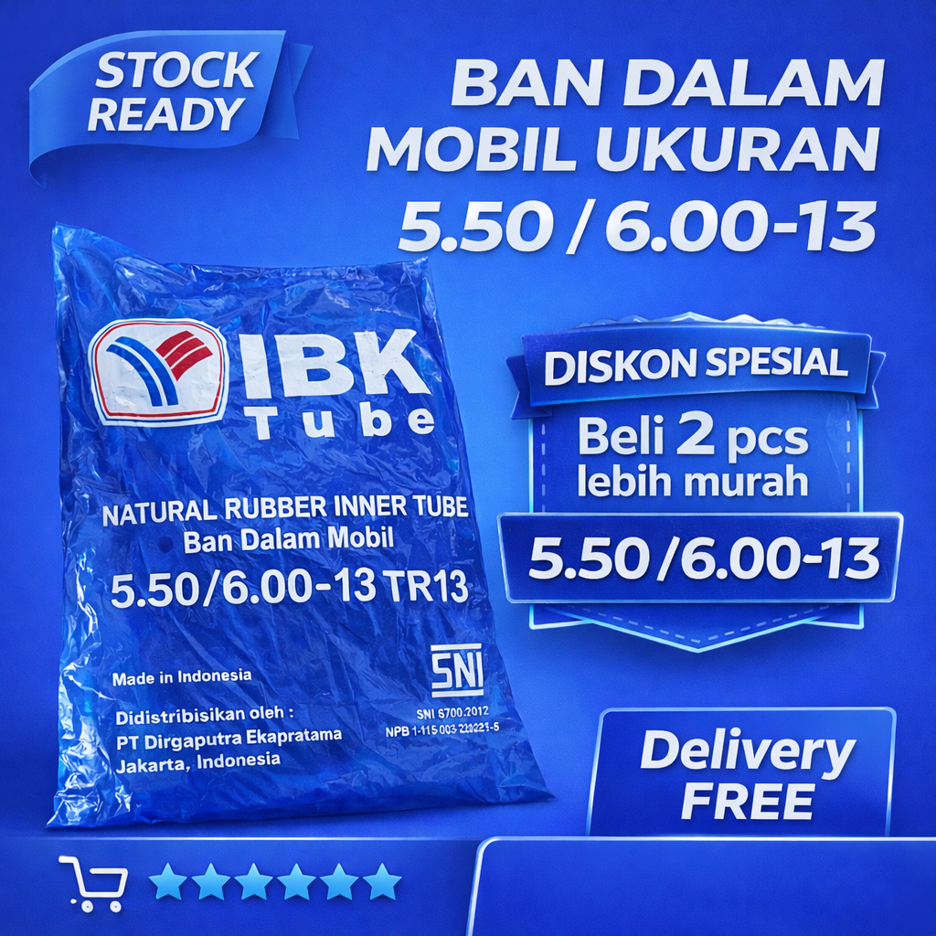 IBK BAN DALAM MOBIL UKURAN 550/600-13 RING 13