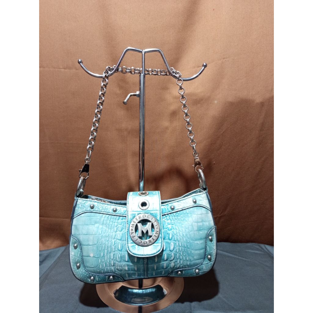 Shoulder Bag Metrocity Croco Kulit Asli Second Ori
