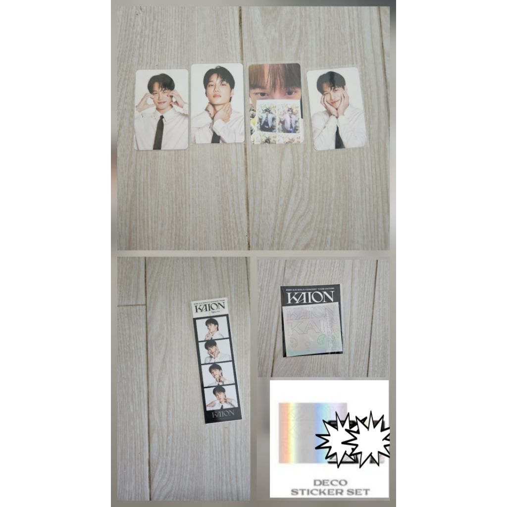 exo kaion kai treca tc trading card deco sticker only 4 cut photo md merch official