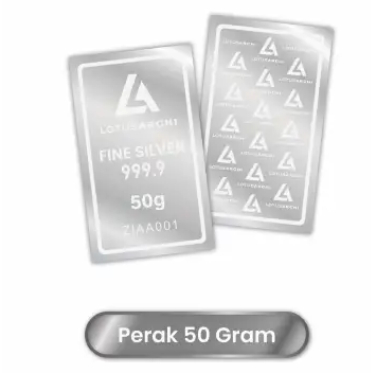 Perak Lotus Archi – Logam Mulia Perak 999,9 50Gr