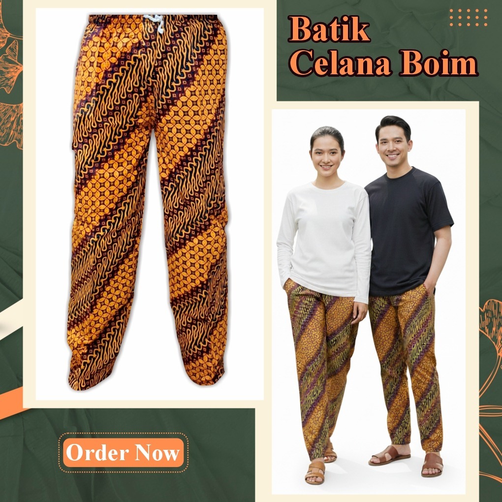 Celana Batik Boim / Celana Boim Motif / Celana Boim / Celana Batik Boim Motif A/ Celana Boim Motif B