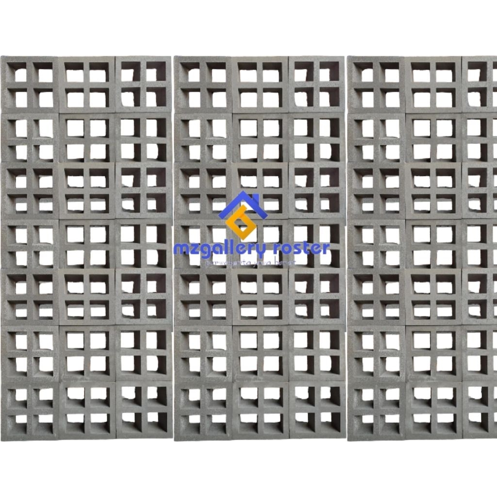 Roster beton satu sisi dadu Lb4 roster merah roster minimalis roster putih roster lubang angin