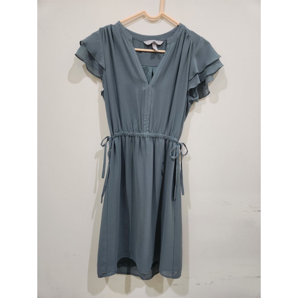 hnm dress olive green